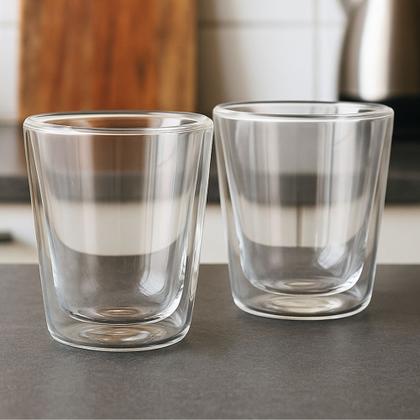 Imagem de Jogo 2 Copo Térmico Café Parede Dupla 200ml Maxwell Williams Vidro Borossilicato