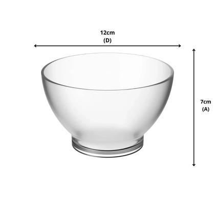 Imagem de Jogo 2 Cumbucas 500ml e 750ml Tigela Plástica Servir Caldo Feijoada Saladas Doces Açaí Coza