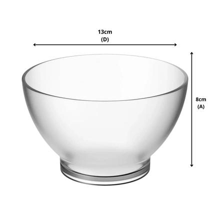 Imagem de Jogo 2 Cumbucas 500ml e 750ml Tigela Plástica Servir Caldo Feijoada Saladas Doces Açaí Coza