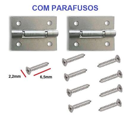 Imagem de Jogo 2 Dobradiça 320 com Parafuso 2,2 X 6,5mm