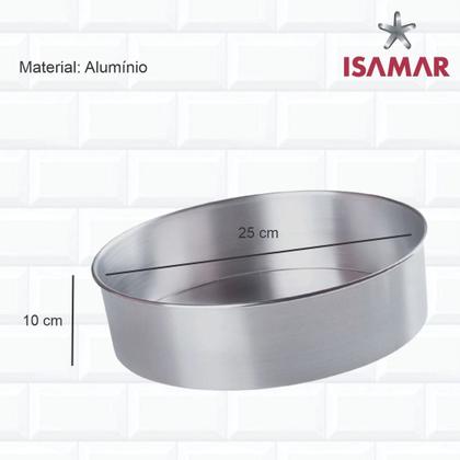 Imagem de Jogo 2 Formas Assadeira Bolo Redonda 25x10 E 30x10 Aluminio