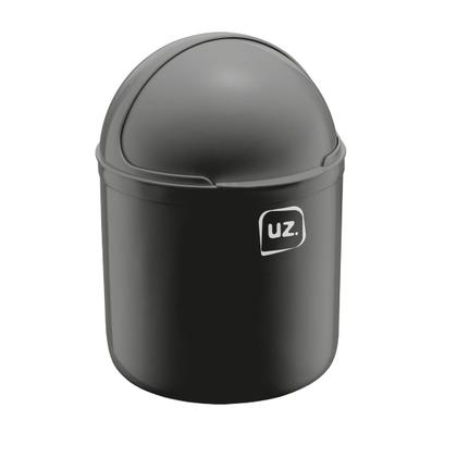 Imagem de Jogo 2 Lixeiras com Tampa p Pia Cozinha Banheiro Preto 4L