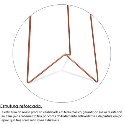 Imagem de Jogo 2 Mesas de Canto Lateral Athenas Tripé Redonda MDF - Cobre/Branco