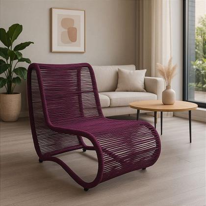 Imagem de Jogo 2 Poltronas Leroy com Puff e Lareira Ferro Fundido