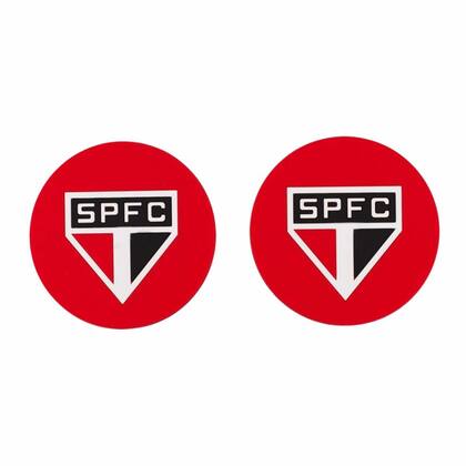 Imagem de Jogo 2 Porta Copos São Paulo PVC 10cm  SPFC