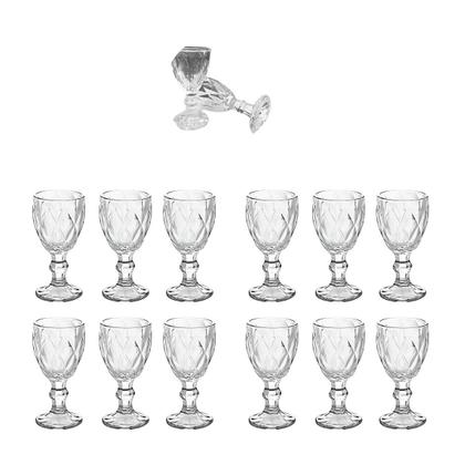 Imagem de Jogo 24 Mini Taças De Vidro para Licor 50ml Luxo