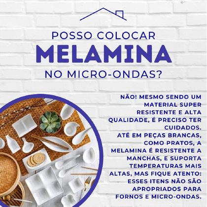 Imagem de Jogo 24 Pratos em Melamina Estampa 20cm Buffet Restaurantes