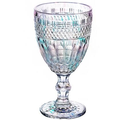 Imagem de Jogo 24 Taças de Vidro Luxo Ametista Rainbow Furtacor 340ml Vinho Água Drinks Grosso Resistente Ametista