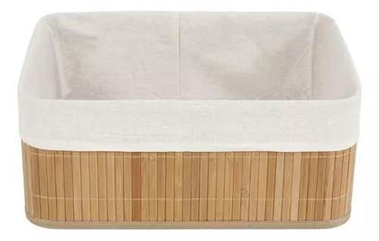 Imagem de jogo 3 cestos organizadores pequenos bambu claro mimo style