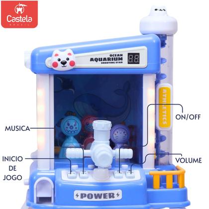Imagem de Jogo 3 em 1 Mini Maquina Acerte o alvo Azul - Castela