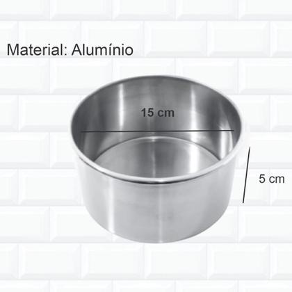 Imagem de Jogo 3 Forma Assadeira Bolo Redonda Baixa 08-11-15 Alumínio