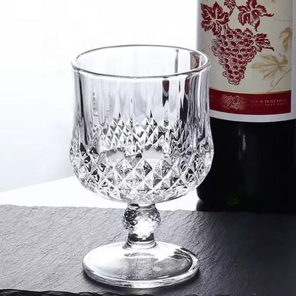 Imagem de Jogo 3 Frascos Vidro Licoreira + 6 Mini Cálices Cristal Lapidada Whisky Licor Decoração