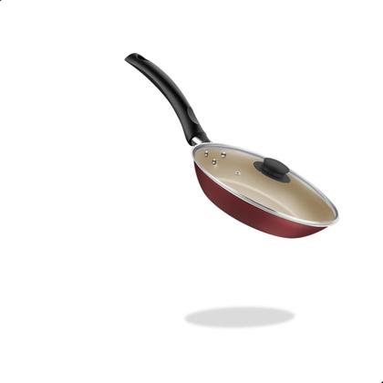 Imagem de Jogo 3 frigideiras com tampa tramontina antiaderente