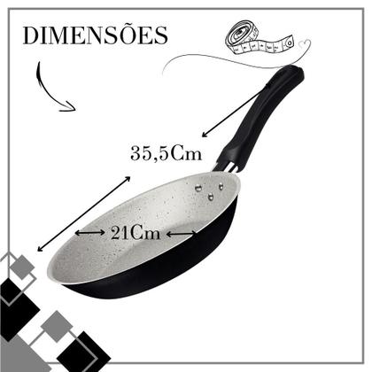 Imagem de Jogo 3 Frigideiras Tramontina 16 20 24 Antiaderente C Tampa