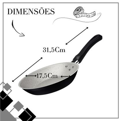 Imagem de Jogo 3 Frigideiras Tramontina 16 20 24 Antiaderente C Tampa