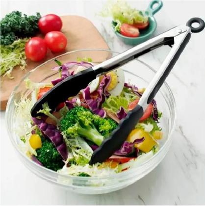 Imagem de Jogo 3 Peças Colher Arroz E Pegador Em Silicone Preto