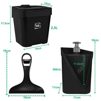 Imagem de Jogo 3 Peças Utensílios De Pia De cozinha Slim Acessórios