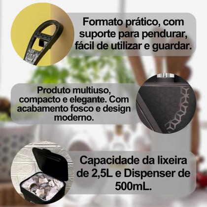 Imagem de Jogo 3 Peças Utensílios De Pia De cozinha Slim Acessórios