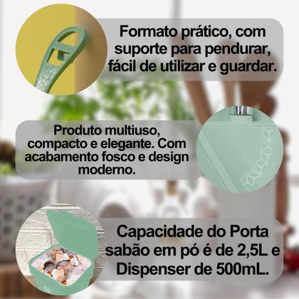 Imagem de Jogo 3 Peças Utensílios De Pia De cozinha Slim Acessórios