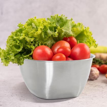 Imagem de Jogo 3 Potes com Tampa Aço Inox Gourmet Mix Organização Cozinha