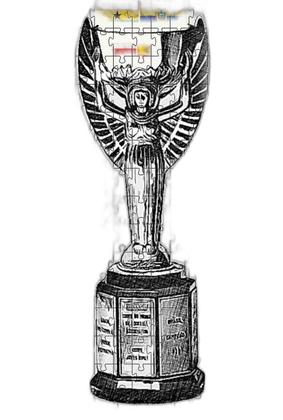 Imagem de Jogo 3 Quebra-Cabeças Futebol Taça Da Copa Do Mundo 60 Peças