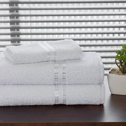 Imagem de Jogo 3 Toalhas Algodão Toque Suave Alta Absorção Macia