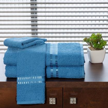 Imagem de Jogo 3 Toalhas Algodão Toque Suave Alta Absorção Macia