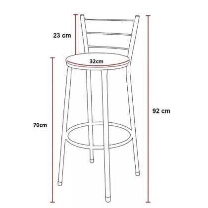 Imagem de Jogo 4 Banqueta Alta Para Cozinha Ratan Preta Cristal