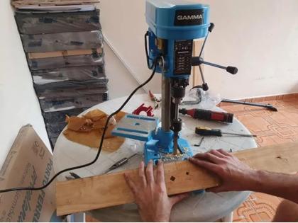 Imagem de Jogo 4 Brocas Furo Quadrado Em Madeira 1/4 5/16 3/8 1/2