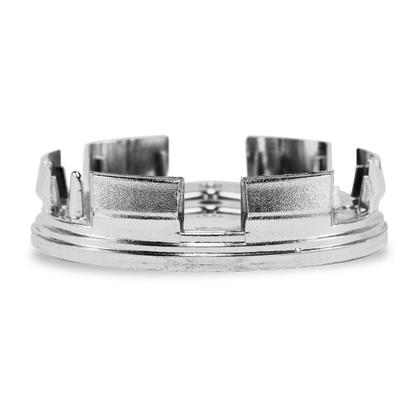 Imagem de Jogo 4 Calota Calotinha Meio Roda Citroen C3 C5 Picasso Lounge Aircross Ds4 Ds3 Ds5 Grafite Com Cromado 60mm