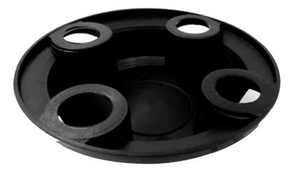 Imagem de Jogo 4 Calota Centro Fiat Palio Uno Siena Forino Roda Ferro Aro 13 14 15 4x100 c/ adesivo azul