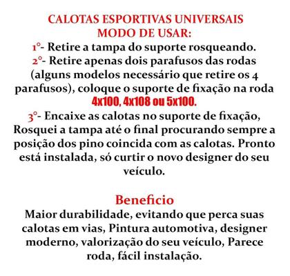 Imagem de Jogo 4 Calotas Esportiva Aro 14 Ford Ka Fiesta Escort Focus