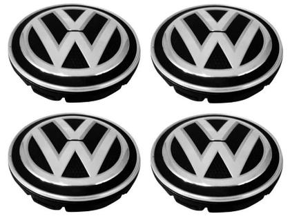 Imagem de Jogo 4 Calotinha Calota Centro Roda Miolo Tampa Vw Gol G6