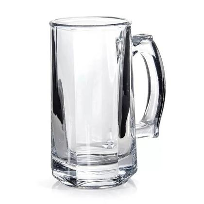 Imagem de Jogo 4 Caneca de Chopp Zero Grau Vidro Transparente Casual Resistente Bar 380ml Class Home