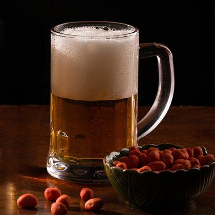 Imagem de Jogo 4 Canecas Para Chopp Cerveja Vidro com Alça 565ml Lyor