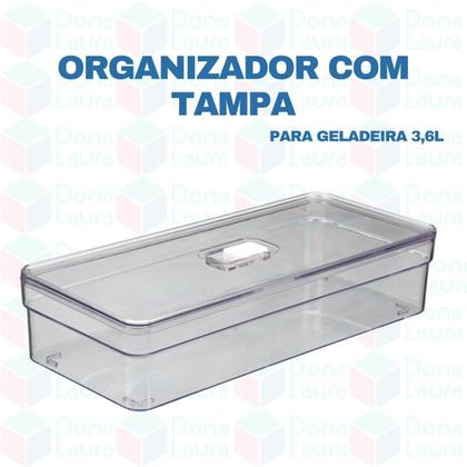 Imagem de Jogo 4 Organizadores Retangular 3,6 LItros Com Tampa Resistente