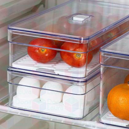 Imagem de Jogo 4 Organizadores Retangular 3,6 LItros Com Tampa Resistente