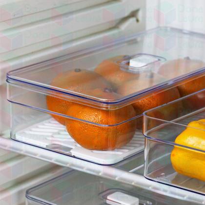 Imagem de Jogo 4 Organizadores Retangular 3,6 LItros Com Tampa Resistente