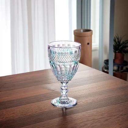 Imagem de Jogo 4 Taça de Vidro Furtacor Ametista Rainbow Luxo 340ml Em Casa Tem