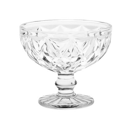 Imagem de Jogo 4 Taças Sobremesas De Vidro Diamond Diamante 320ml