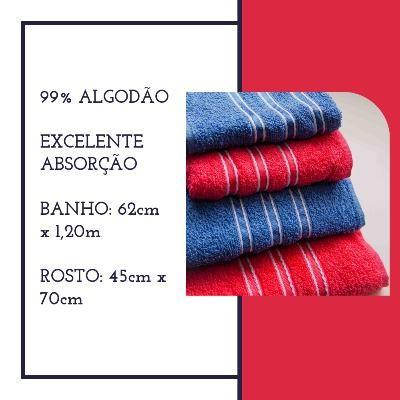 Imagem de Jogo 4 Toalhas 2 Banho 2 Rosto - Duas Cores O Kit Linha Onix
