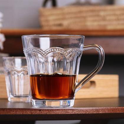 Imagem de Jogo 4 Xícara de Chá Café Belle Epoque Vidro Resistente Transparente 180ml Lyor