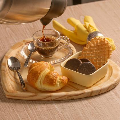 Imagem de Jogo 4 xícaras 85ml para café de cristal coração com pires Pearl Wolff - 28383