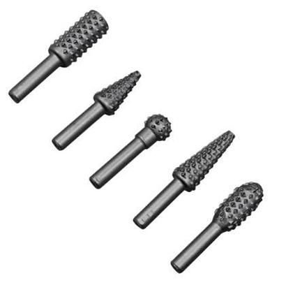 Imagem de Jogo 5 Fresas Lima P/ Desbaste Em Madeira Plasticos Borracha