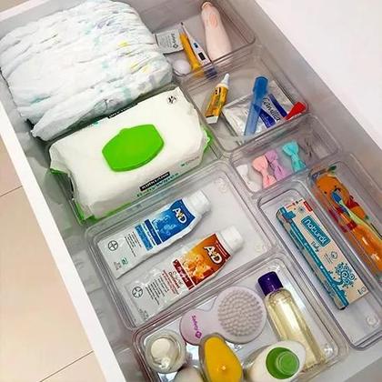 Imagem de Jogo 5 Organizadores Acessorios Modular 4 Multiuso Maquiagem