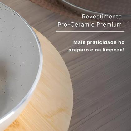 Imagem de Jogo 5 Panelas Smart Plus Vanilla Indução Cerâmico Brinox 
