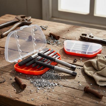 Imagem de Jogo 5 Removedor Extrator De Parafusos Quebrados Espanados