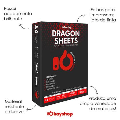 Imagem de Jogo 50 Placas e 120 Folhas Imprimíveis PVC Crachá Cartão Cardápio