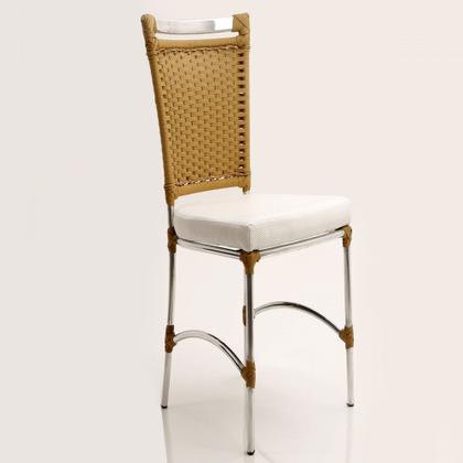 Imagem de Jogo 6 Cadeiras JK e Mesa Retangular em Alumínio Trama Original