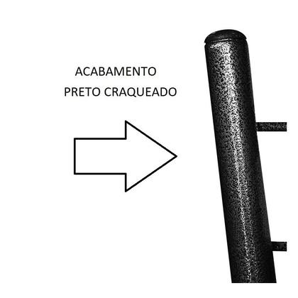 Imagem de Jogo 6 Cadeiras Para Cozinha Epoxi Craqueada Assento Estofado